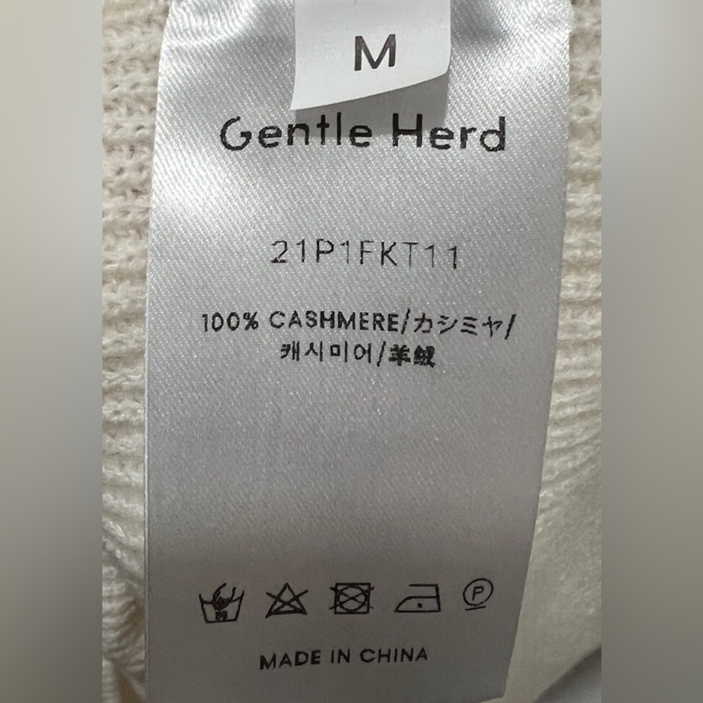 NEW Gentle Herd 100% Cashmere Sweater Women’s Medium Relaxed Fit Pullover - Picture 3 of 5